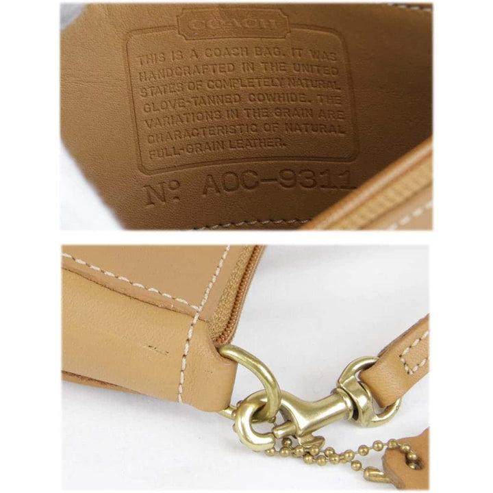 『USED』 
COACH コーチ 
 AOC-9311 ポーチ 
レザー ブラウン