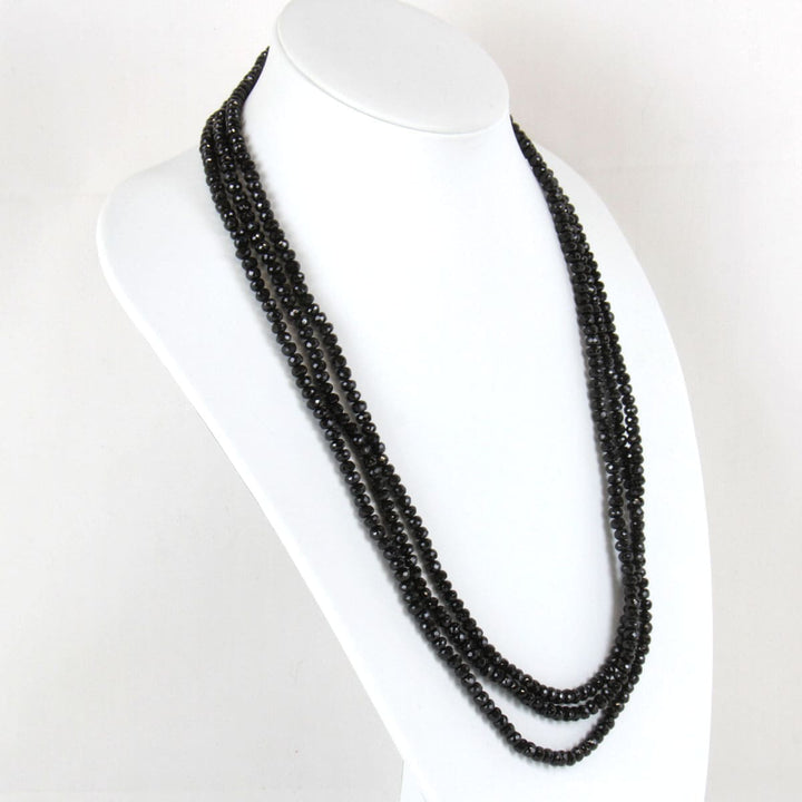 美品『USED』 K18WG 
 黒石 ネックレス
 119.6g