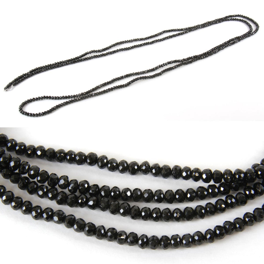 美品『USED』 K18WG 
 黒石 ネックレス
 119.6g
