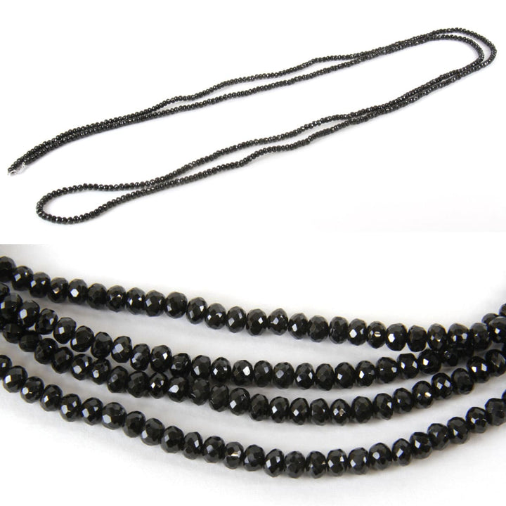 美品『USED』 K18WG 
 黒石 ネックレス
 119.6g