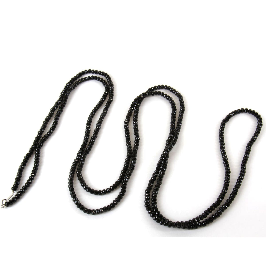 美品『USED』 K18WG 
 黒石 ネックレス
 119.6g