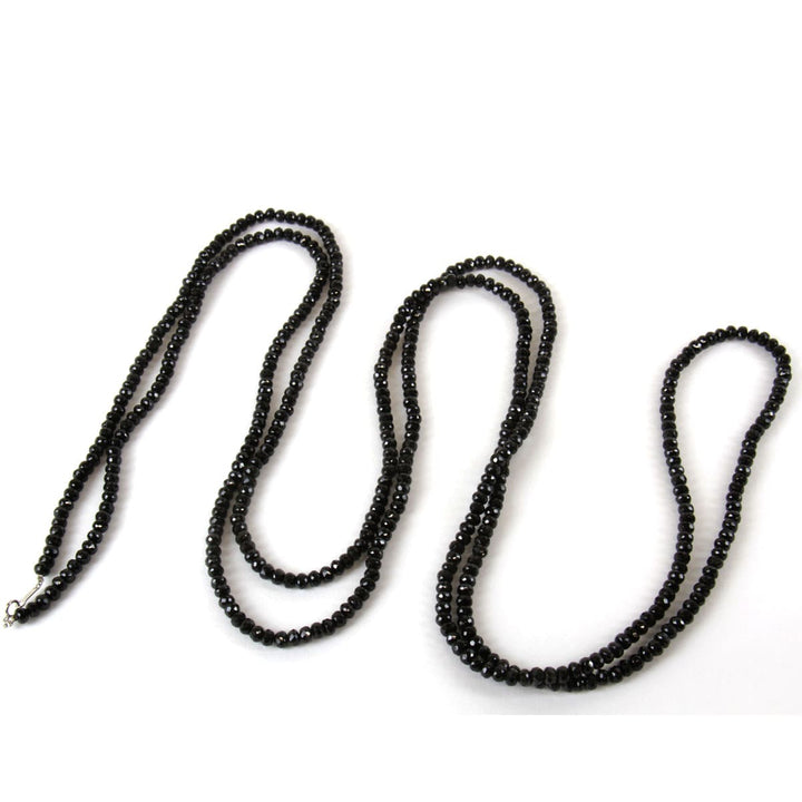 美品『USED』 K18WG 
 黒石 ネックレス
 119.6g
