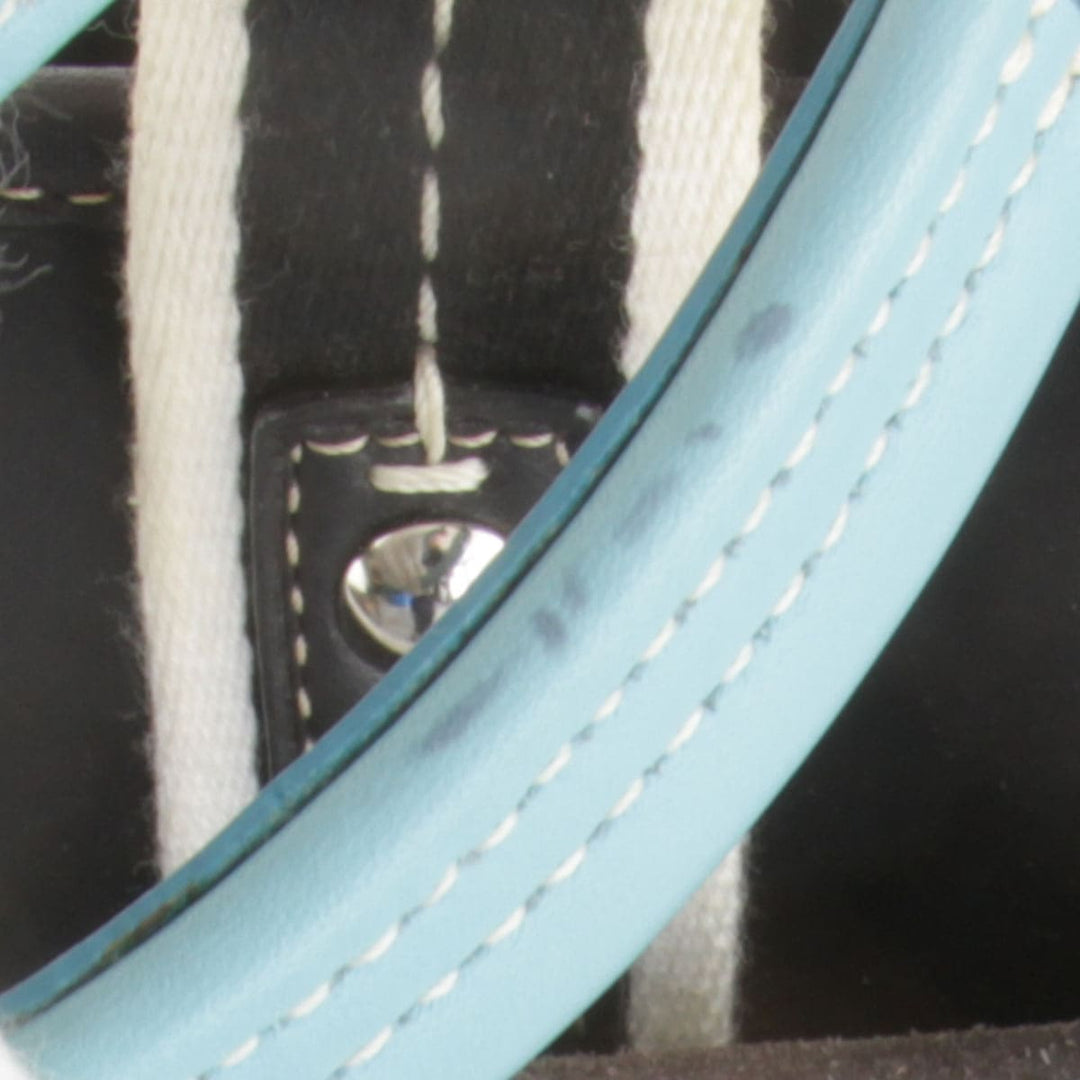 『USED』 
COACH コーチ 
 ハンプトンズ ウイークエンド F11992 ハンドバッグ 
ナイロン ブラック×ブルー