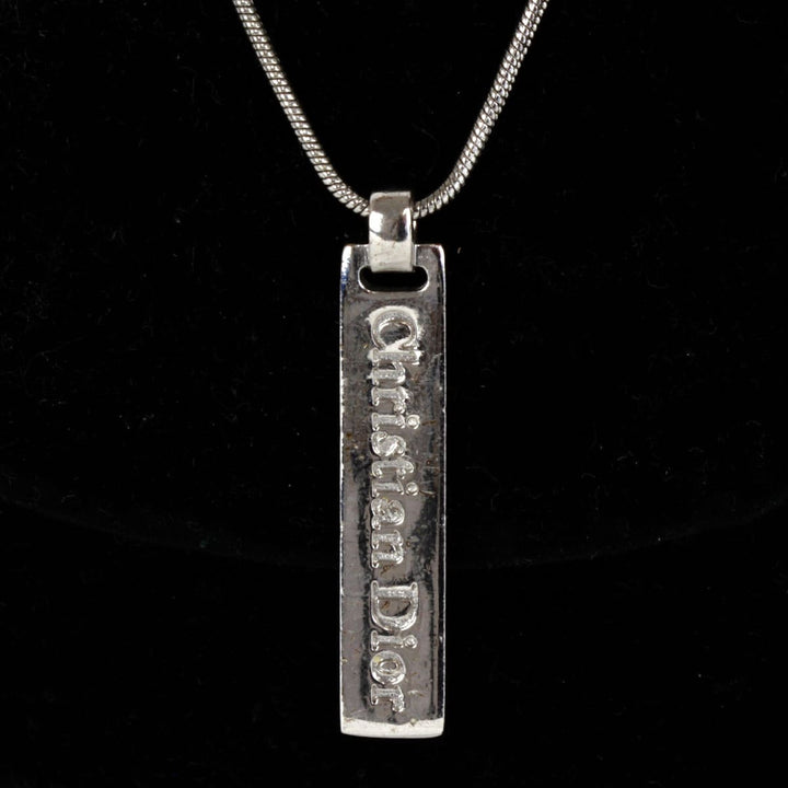 『USED』 メタル 
Christian Dior  プレートトップ ネックレス