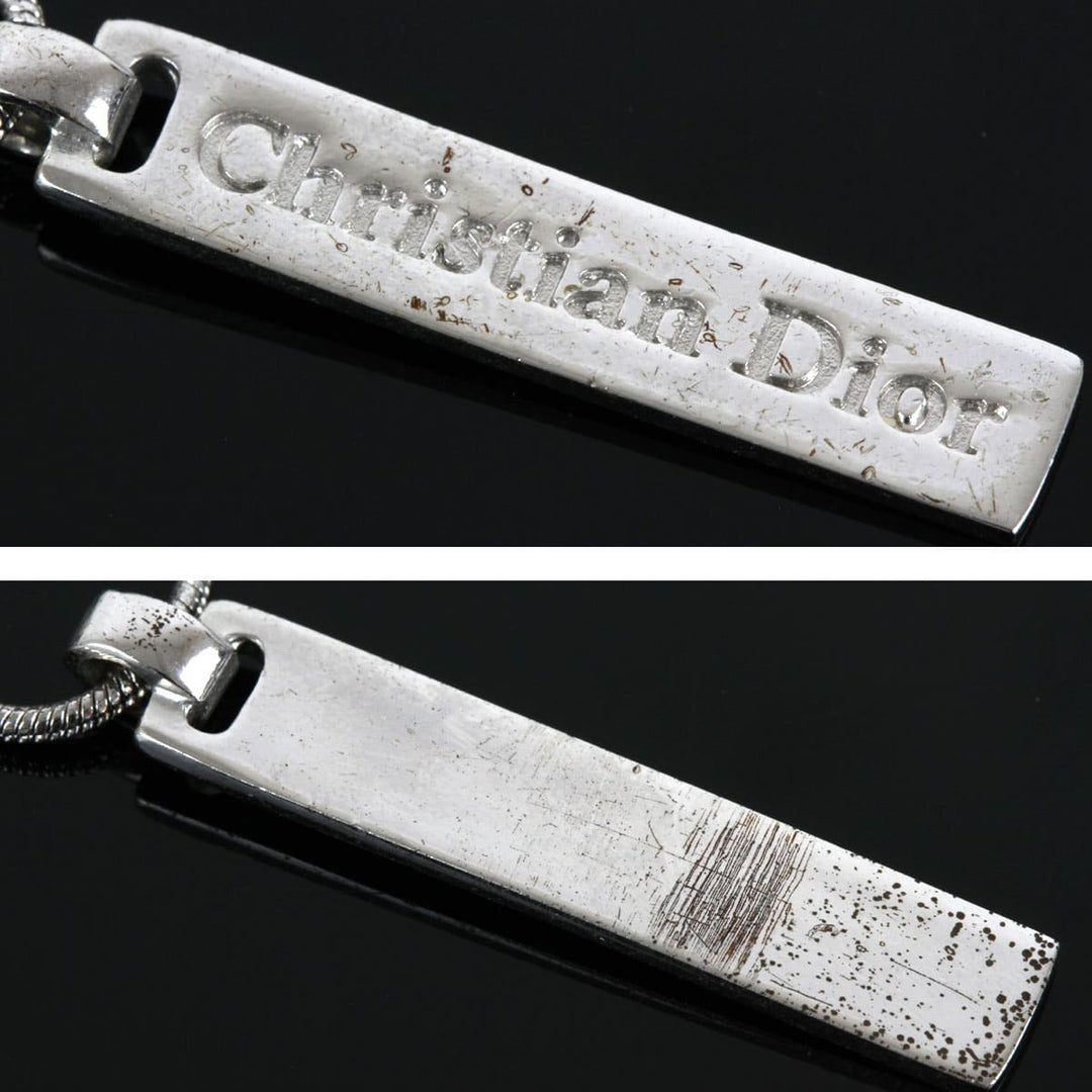 『USED』 メタル 
Christian Dior  プレートトップ ネックレス