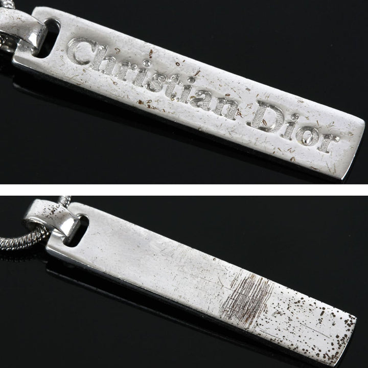 『USED』 メタル 
Christian Dior  プレートトップ ネックレス