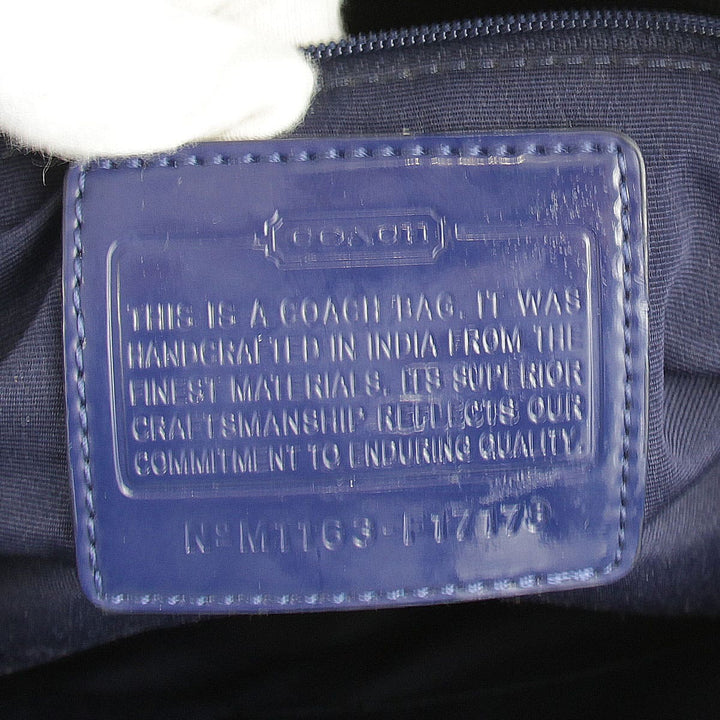 『USED』 
COACH コーチ 
 デイジースカーフプリント　2way F17178 トートバッグ 
ナイロン ブルー