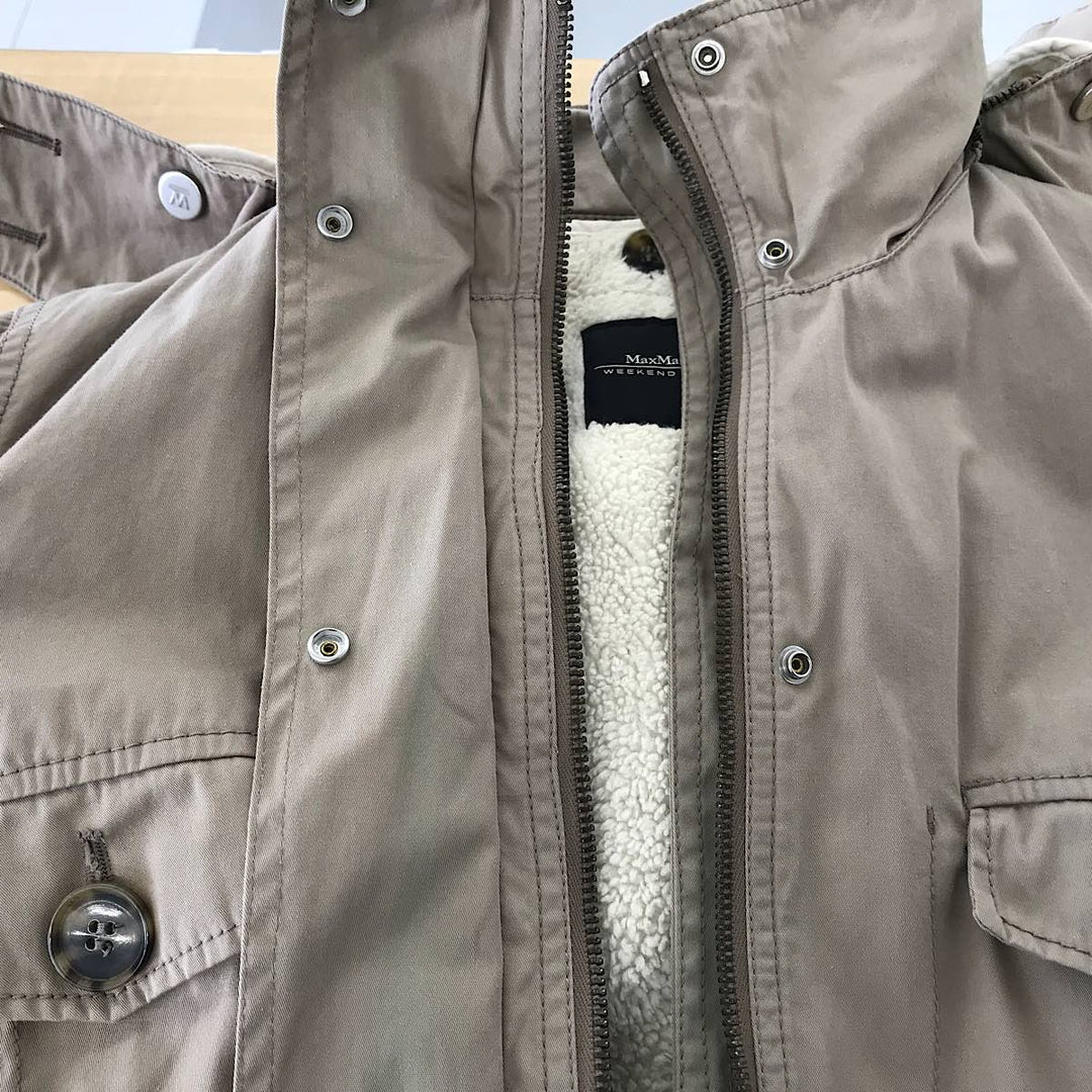 『USED』 
MAX MARA マックスマーラ 
 Max Mara WEEKEND LINE ブルゾン 
コットン /バウムウール ベージュ系