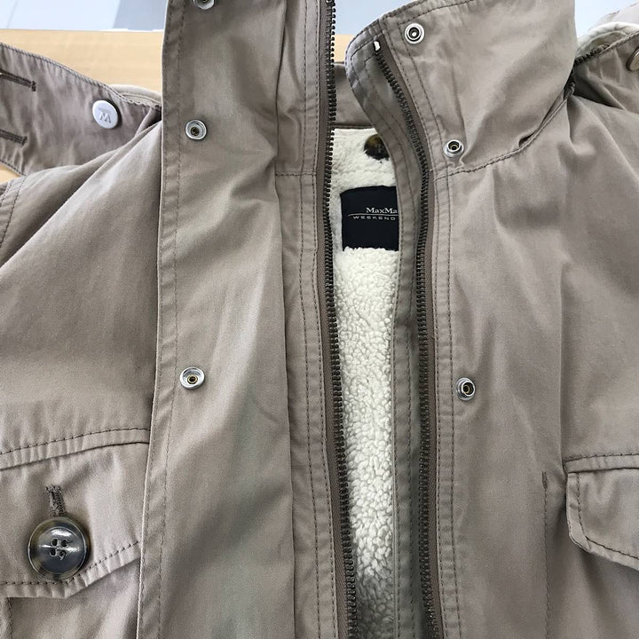 『USED』 
MAX MARA マックスマーラ 
 Max Mara WEEKEND LINE ブルゾン 
コットン /バウムウール ベージュ系