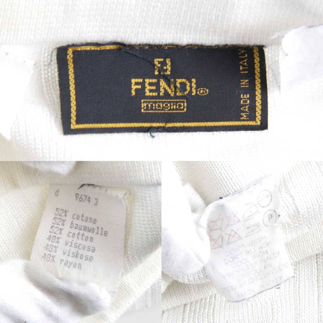 『USED』 
FENDI フェンディ 
 スカート 
コットン ホワイト
