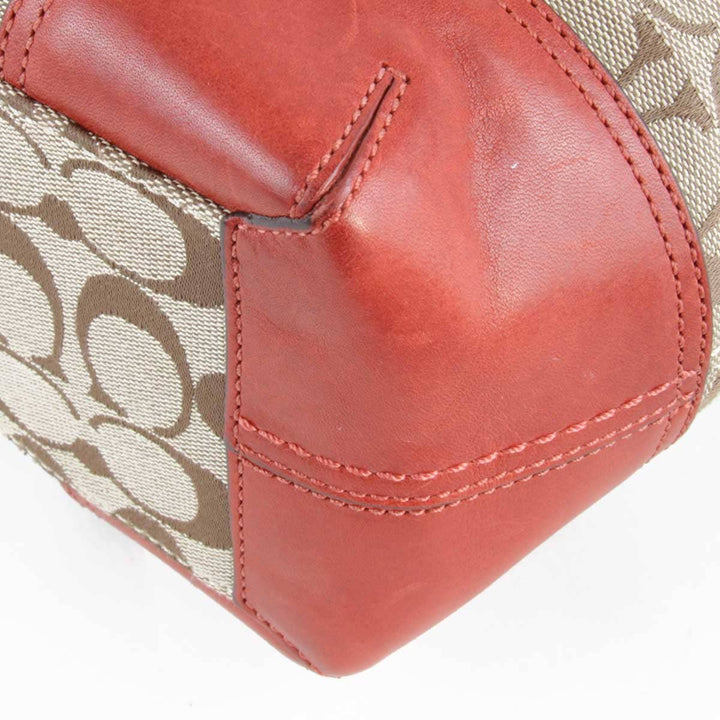 『USED』 
COACH コーチ 
 ショルダーバッグ 
キャンバス ベージュ