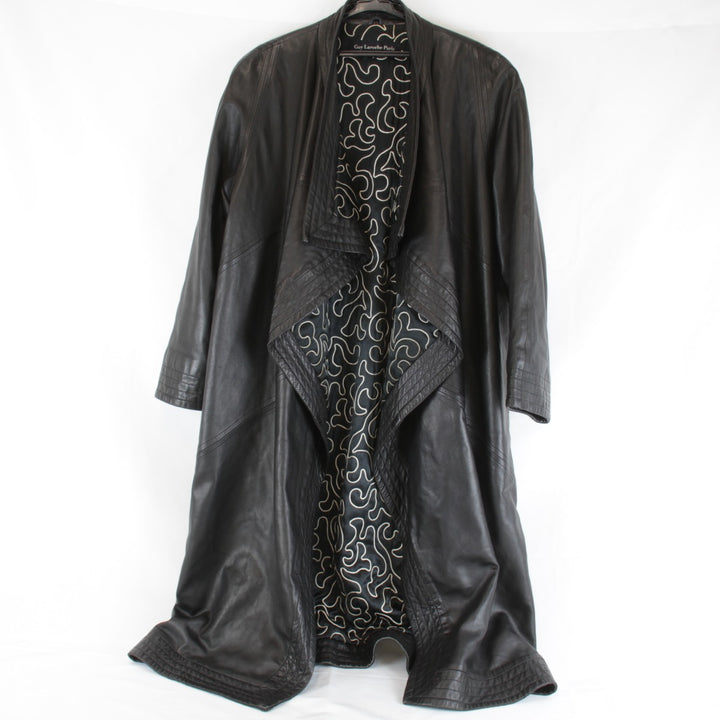 『USED』 
Guy Laroche ギ・ラロッシュ 
 コート 
羊革/ポリエステル ブラック