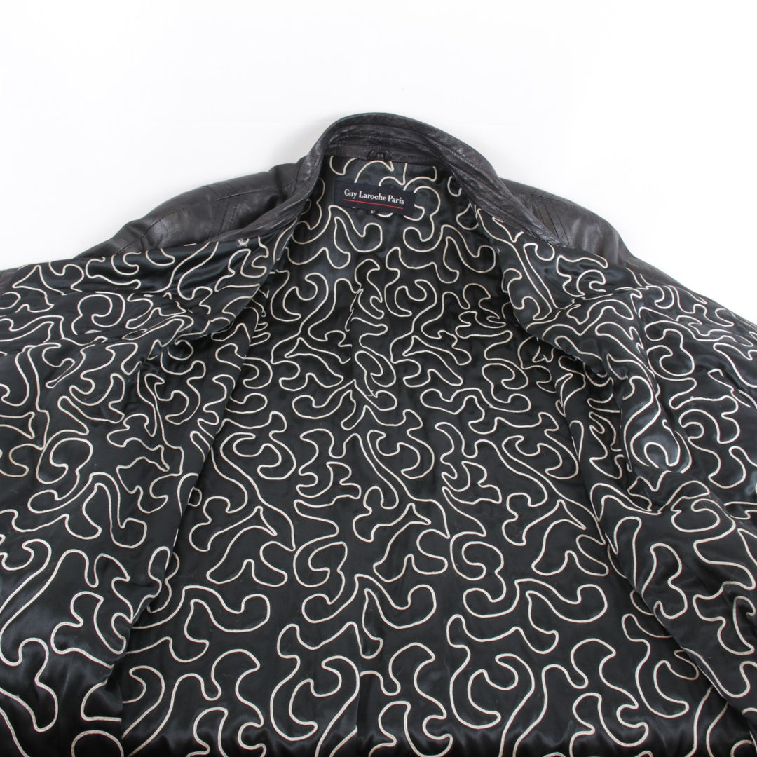 『USED』 
Guy Laroche ギ・ラロッシュ 
 コート 
羊革/ポリエステル ブラック