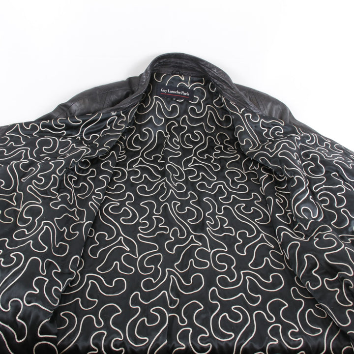 『USED』 
Guy Laroche ギ・ラロッシュ 
 コート 
羊革/ポリエステル ブラック