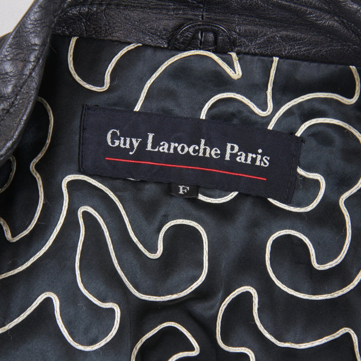 『USED』 
Guy Laroche ギ・ラロッシュ 
 コート 
羊革/ポリエステル ブラック