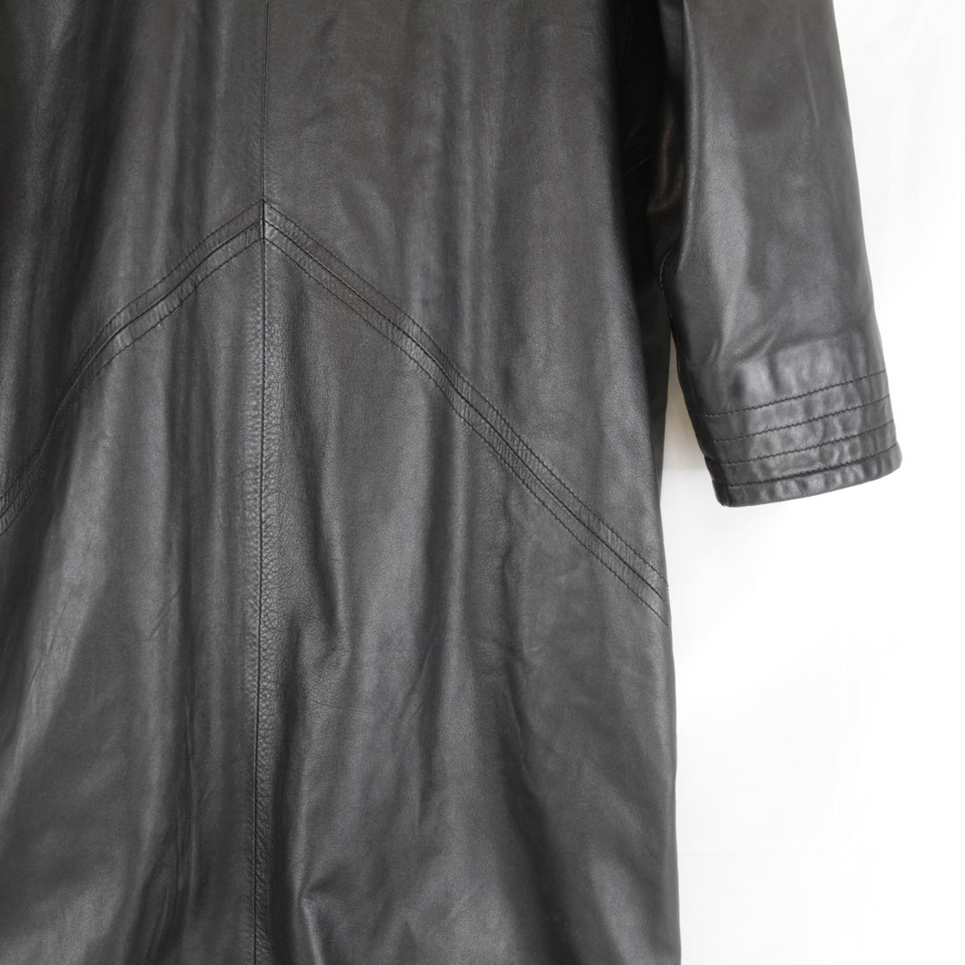 『USED』 
Guy Laroche ギ・ラロッシュ 
 コート 
羊革/ポリエステル ブラック
