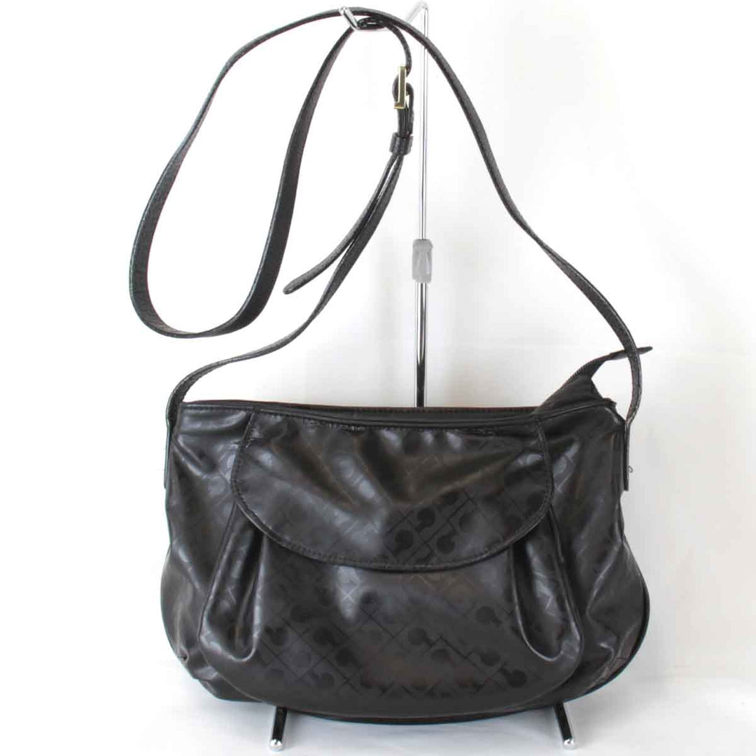 『USED』 
GHERARDINI ゲラルディーニ 
 ショルダーバッグ 
PVC ブラック