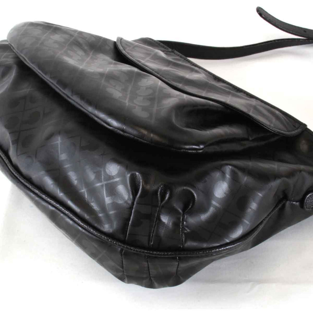 『USED』 
GHERARDINI ゲラルディーニ 
 ショルダーバッグ 
PVC ブラック