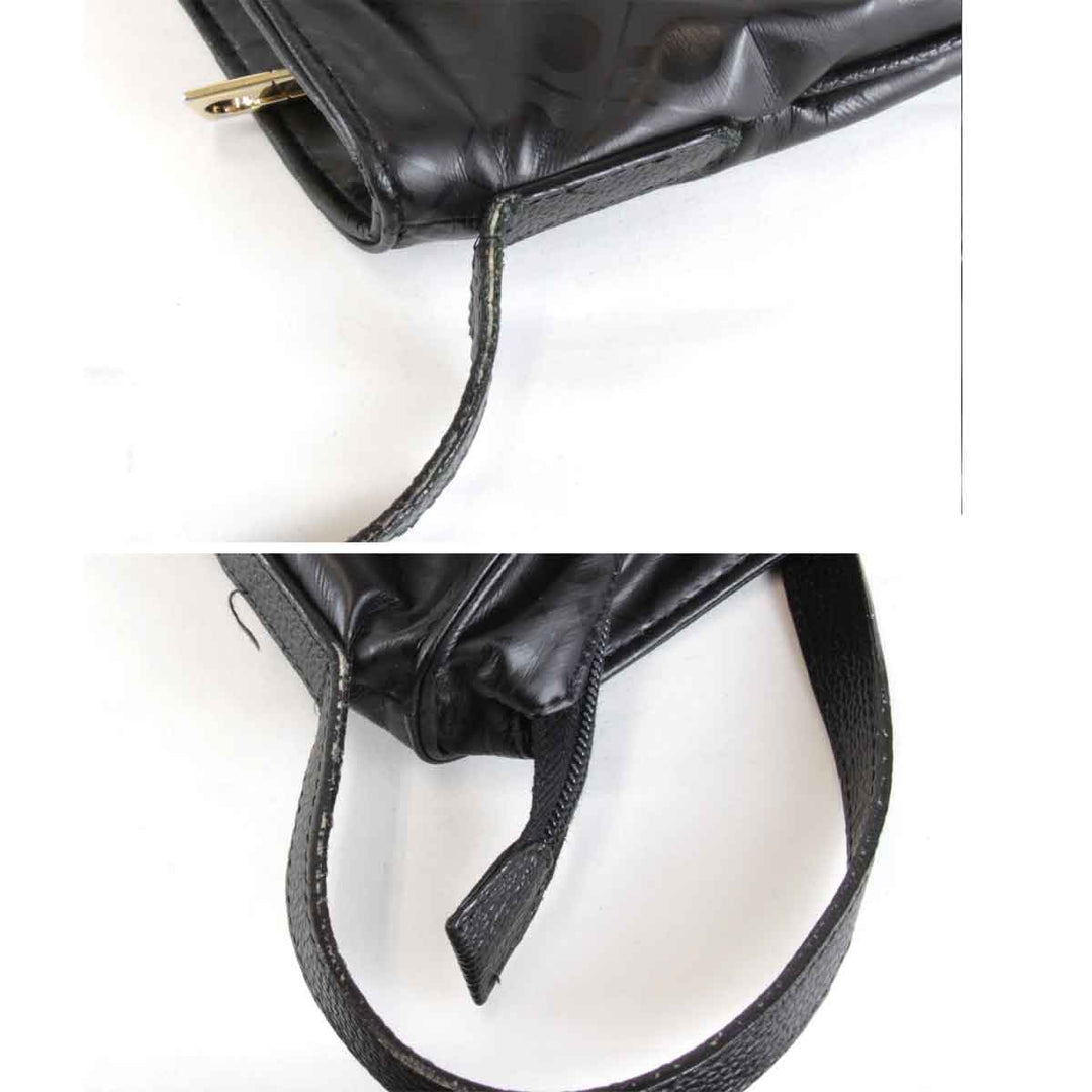 『USED』 
GHERARDINI ゲラルディーニ 
 ショルダーバッグ 
PVC ブラック