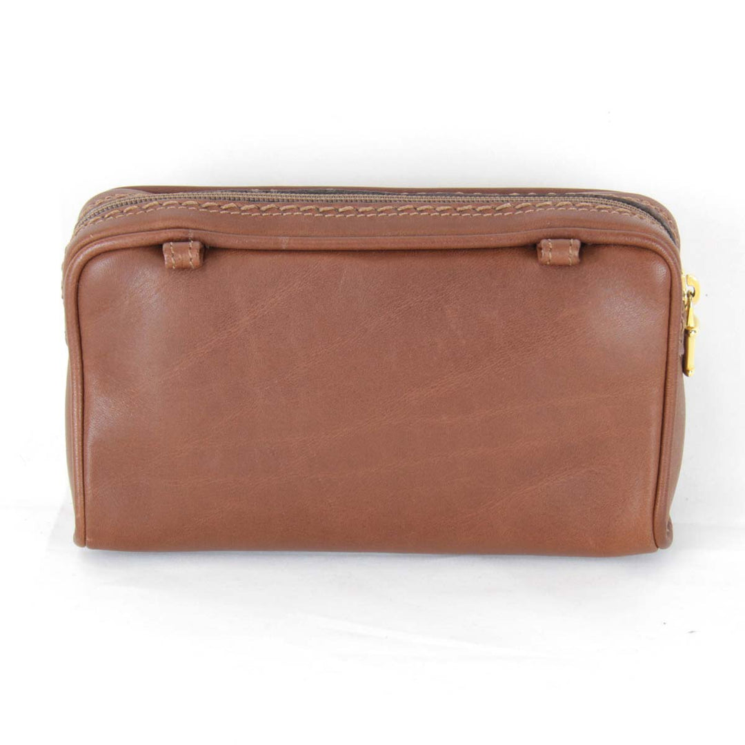 良品『USED』 
HIROFU ヒロフ 
 ショルダーバッグ 
レザー ブラウン