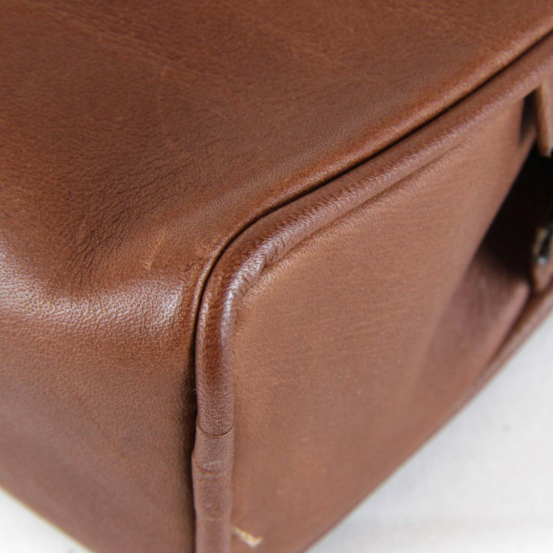 良品『USED』 
HIROFU ヒロフ 
 ショルダーバッグ 
レザー ブラウン