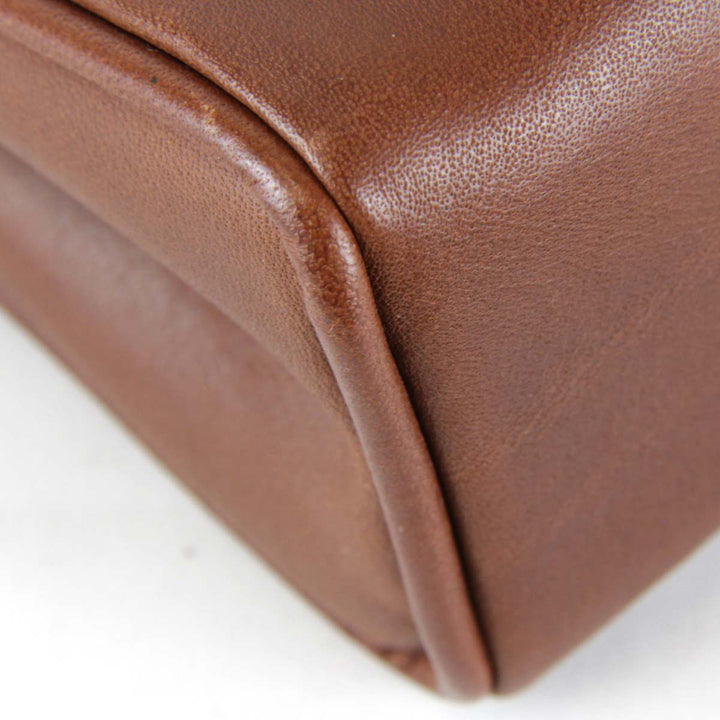 良品『USED』 
HIROFU ヒロフ 
 ショルダーバッグ 
レザー ブラウン