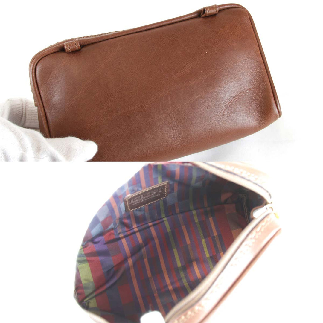 良品『USED』 
HIROFU ヒロフ 
 ショルダーバッグ 
レザー ブラウン