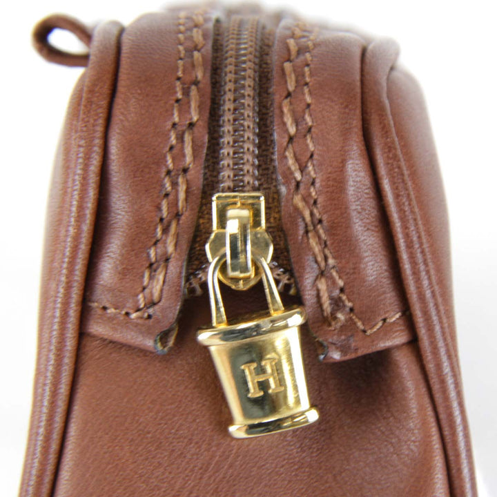 良品『USED』 
HIROFU ヒロフ 
 ショルダーバッグ 
レザー ブラウン