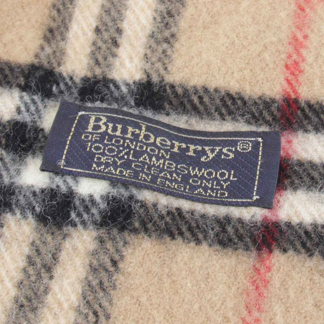良品『USED』 
BURBERRY バーバリー 
 マフラー 
ウール ベージュ