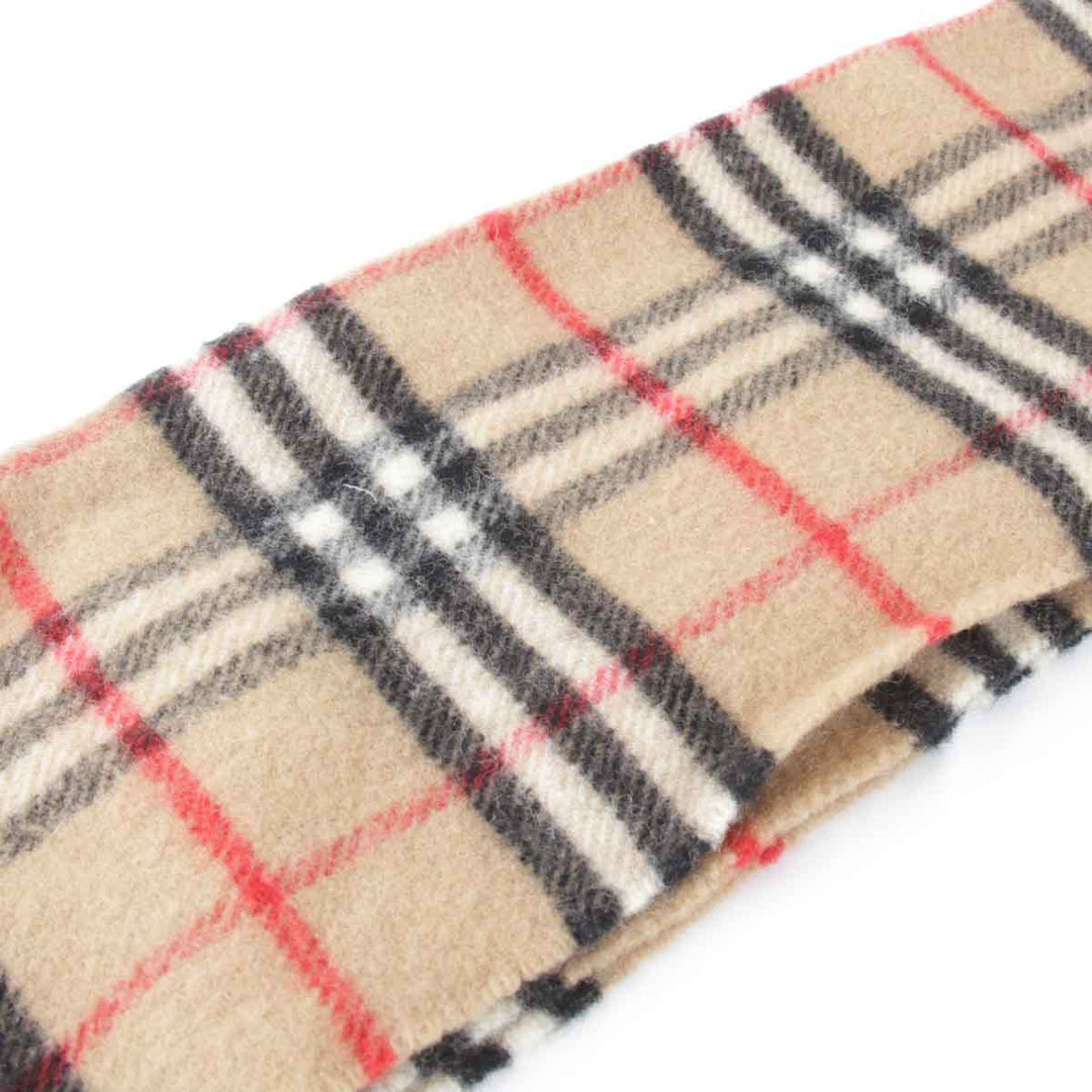 良品『USED』 
BURBERRY バーバリー 
 マフラー 
ウール ベージュ