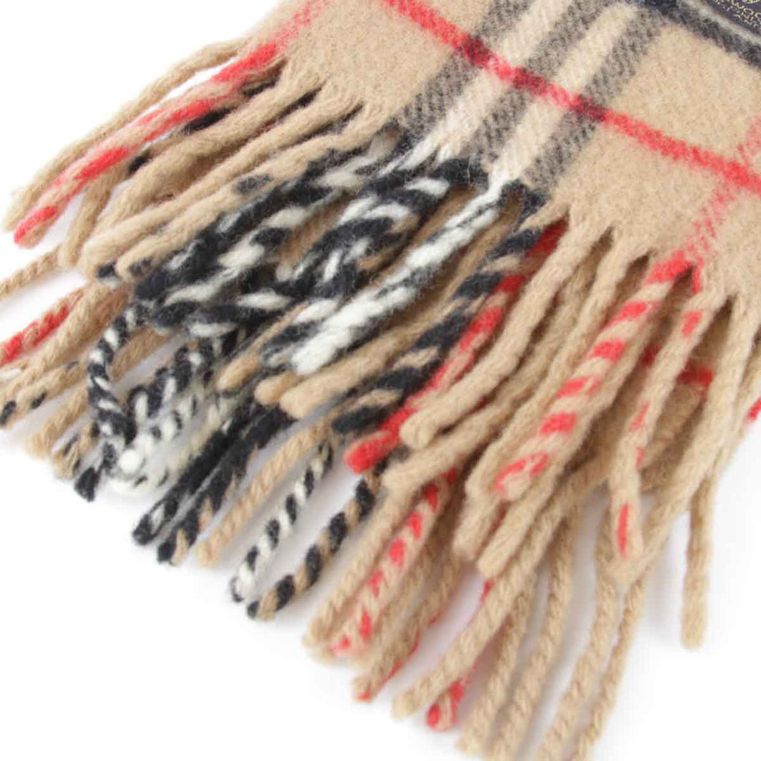 良品『USED』 
BURBERRY バーバリー 
 マフラー 
ウール ベージュ