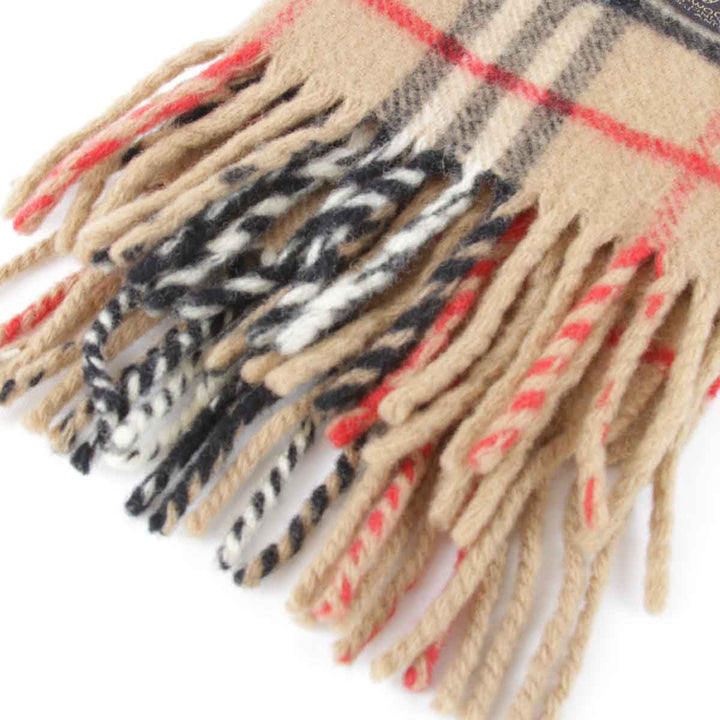 良品『USED』 
BURBERRY バーバリー 
 マフラー 
ウール ベージュ