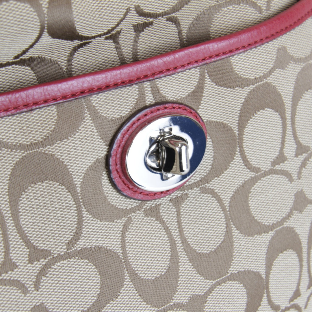 良品『USED』 
COACH コーチ 
 F24032 ショルダーバッグ 
キャンバス/レザー ブラウン