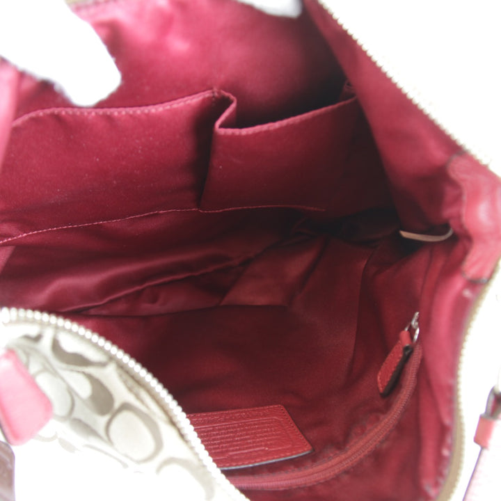 良品『USED』 
COACH コーチ 
 F24032 ショルダーバッグ 
キャンバス/レザー ブラウン