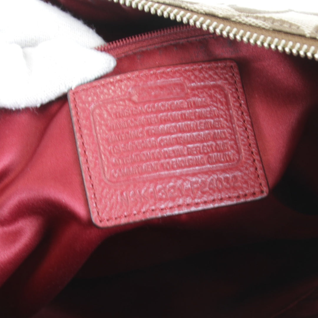 良品『USED』 
COACH コーチ 
 F24032 ショルダーバッグ 
キャンバス/レザー ブラウン