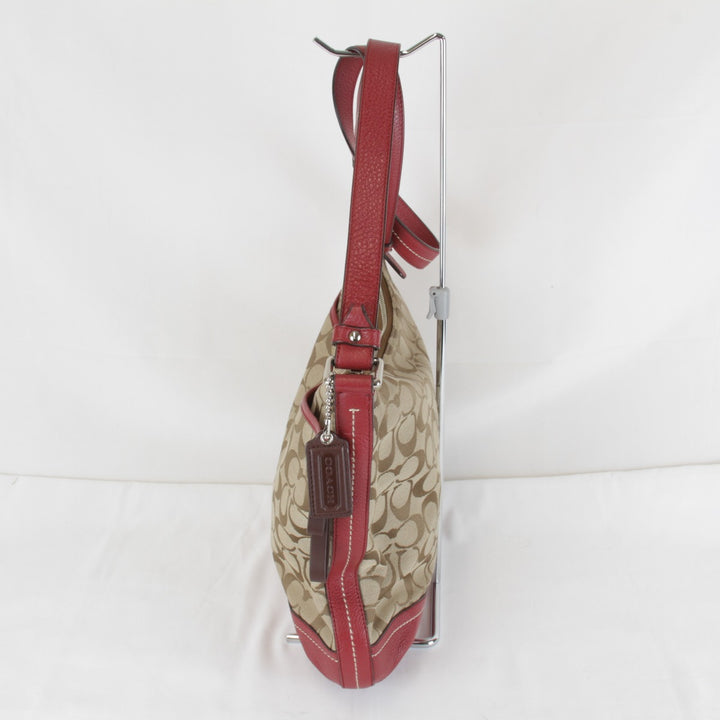 良品『USED』 
COACH コーチ 
 F24032 ショルダーバッグ 
キャンバス/レザー ブラウン