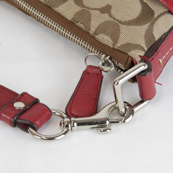 良品『USED』 
COACH コーチ 
 F24032 ショルダーバッグ 
キャンバス/レザー ブラウン