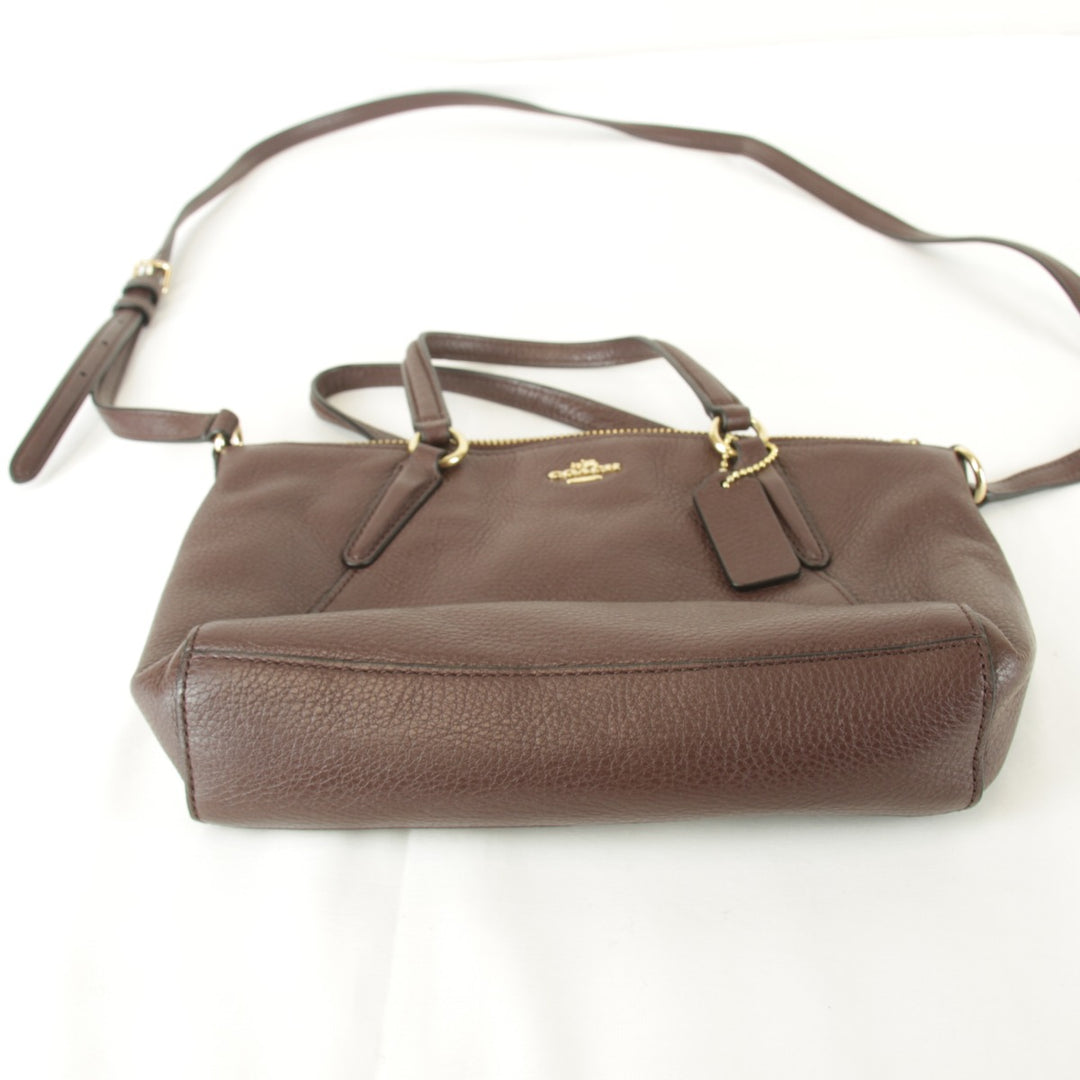 『USED』 
COACH コーチ 
 F57563 ショルダーバッグ 
レザー ダークパープル