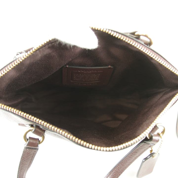 『USED』 
COACH コーチ 
 F57563 ショルダーバッグ 
レザー ダークパープル