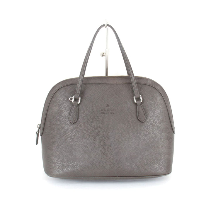 『USED』 
GUCCI グッチ 
 ハンドバッグ 
レザー ダークブラウン