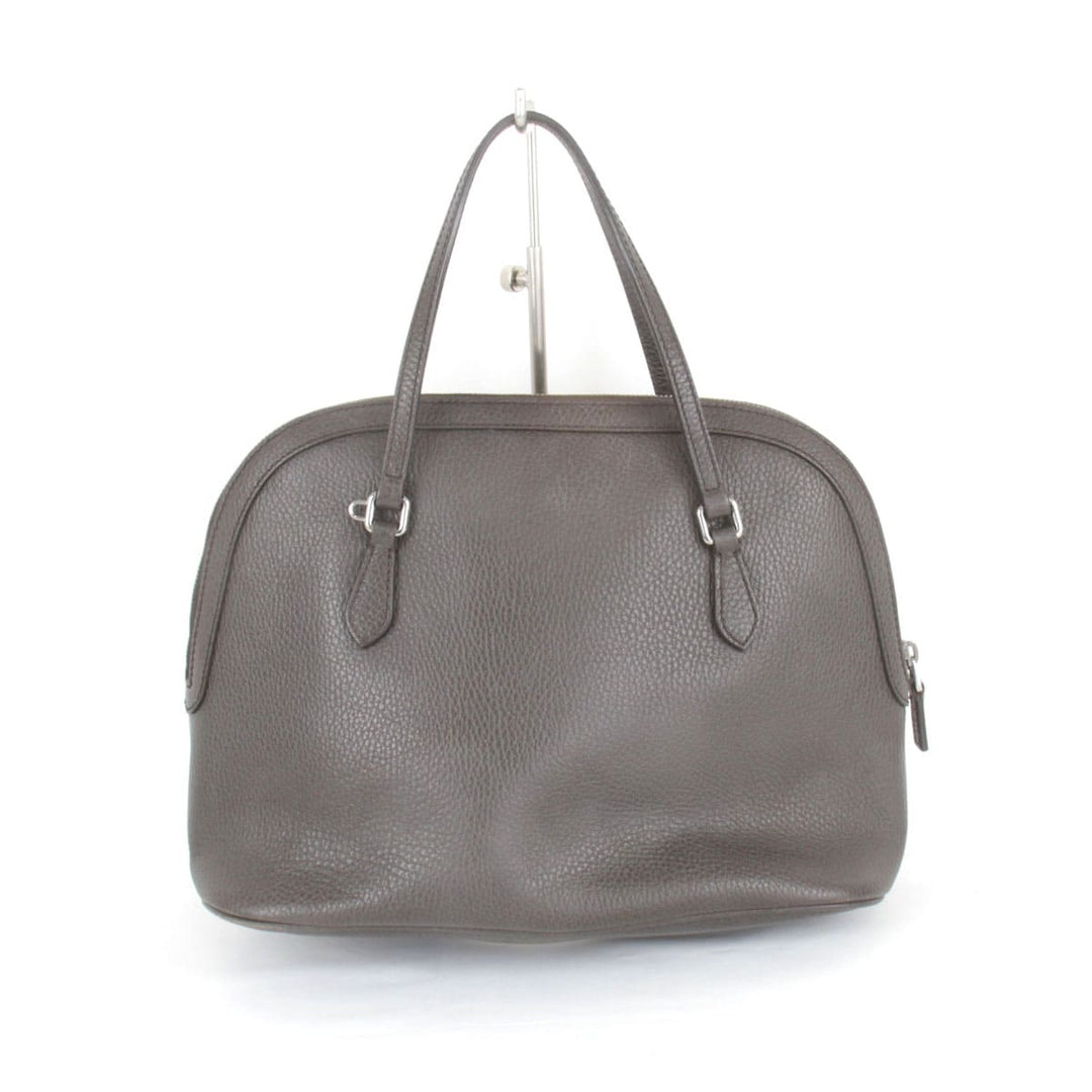 『USED』 
GUCCI グッチ 
 ハンドバッグ 
レザー ダークブラウン