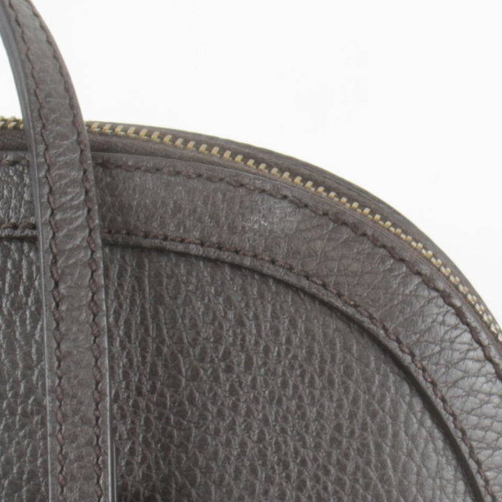 『USED』 
GUCCI グッチ 
 ハンドバッグ 
レザー ダークブラウン