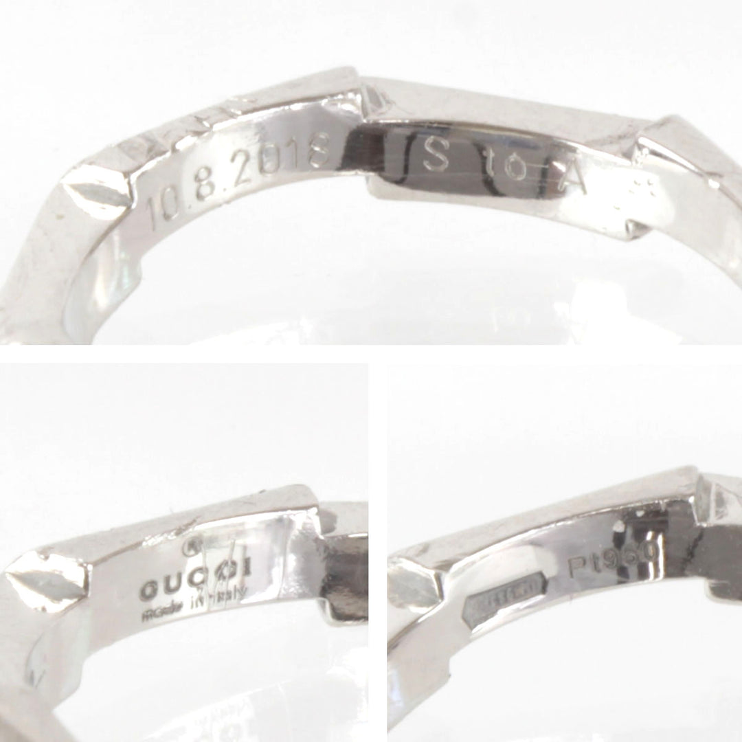 『USED』 Pt950 
GUCCI リンク トゥ ラブ リング・指輪
 3.9g