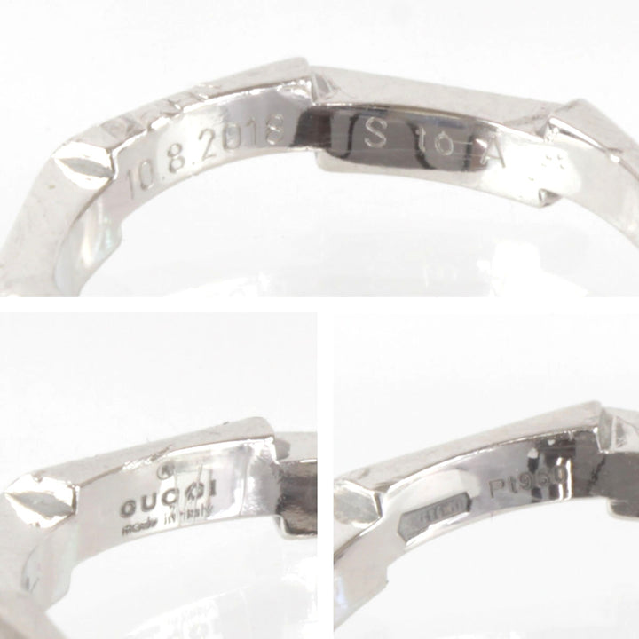 『USED』 Pt950 
GUCCI リンク トゥ ラブ リング・指輪
 3.9g