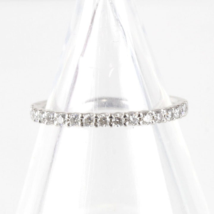 良品『USED』 Pt950 
TASAKI ハーフエタニティ リング・指輪
 ダイヤモンド 0.23 1.9g