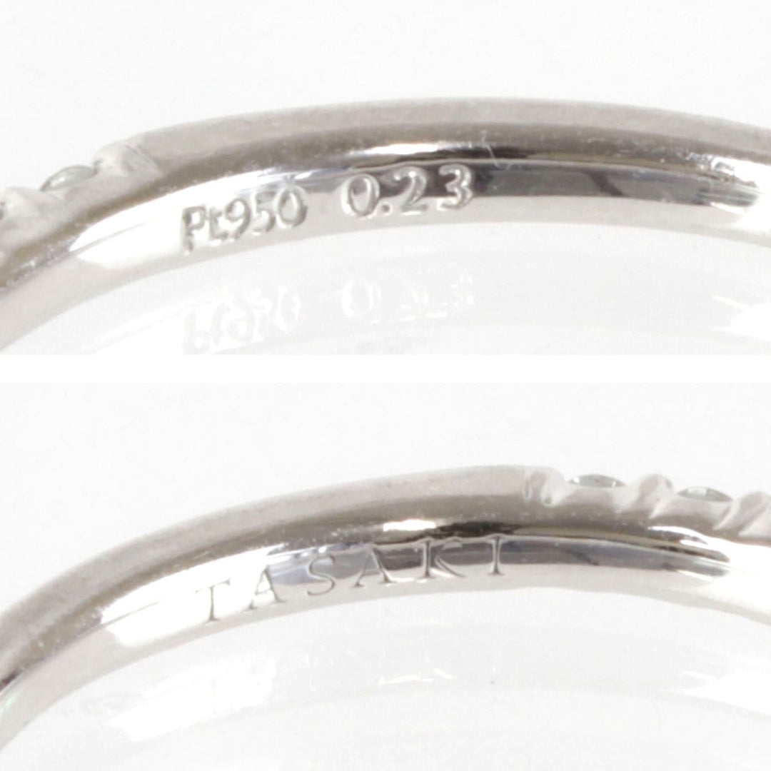 良品『USED』 Pt950 
TASAKI ハーフエタニティ リング・指輪
 ダイヤモンド 0.23 1.9g