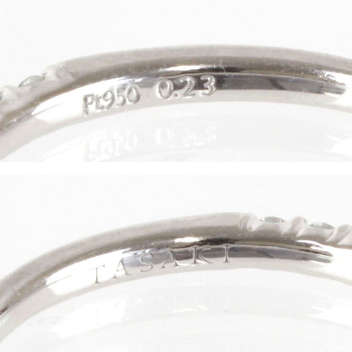 良品『USED』 Pt950 
TASAKI ハーフエタニティ リング・指輪
 ダイヤモンド 0.23 1.9g