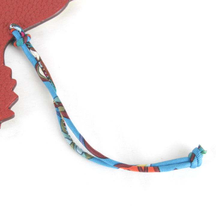 美品『USED』 
HERMES エルメス 
 プティ・アッシュ ホース バッグチャーム チャーム 
レザー レッド