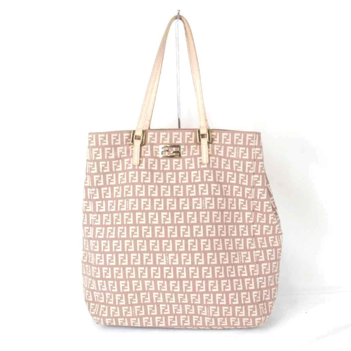 一部難あり『USED』 
FENDI フェンディ 
 ズッキーノ トートバッグ 
キャンバス ベージュ