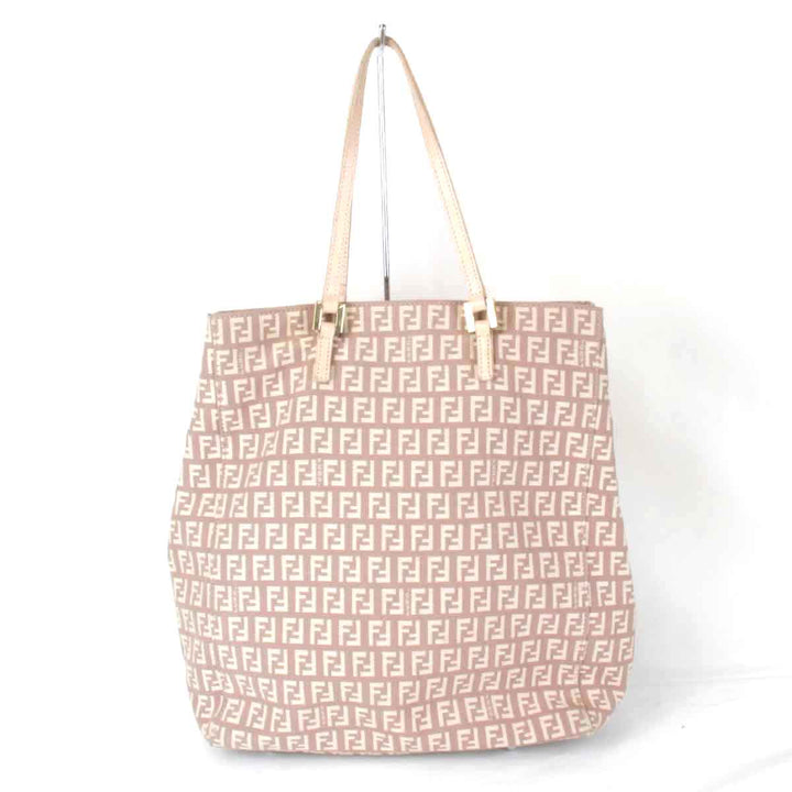 一部難あり『USED』 
FENDI フェンディ 
 ズッキーノ トートバッグ 
キャンバス ベージュ